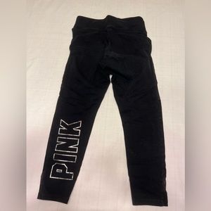 VS pink mesh leg yoga leggings